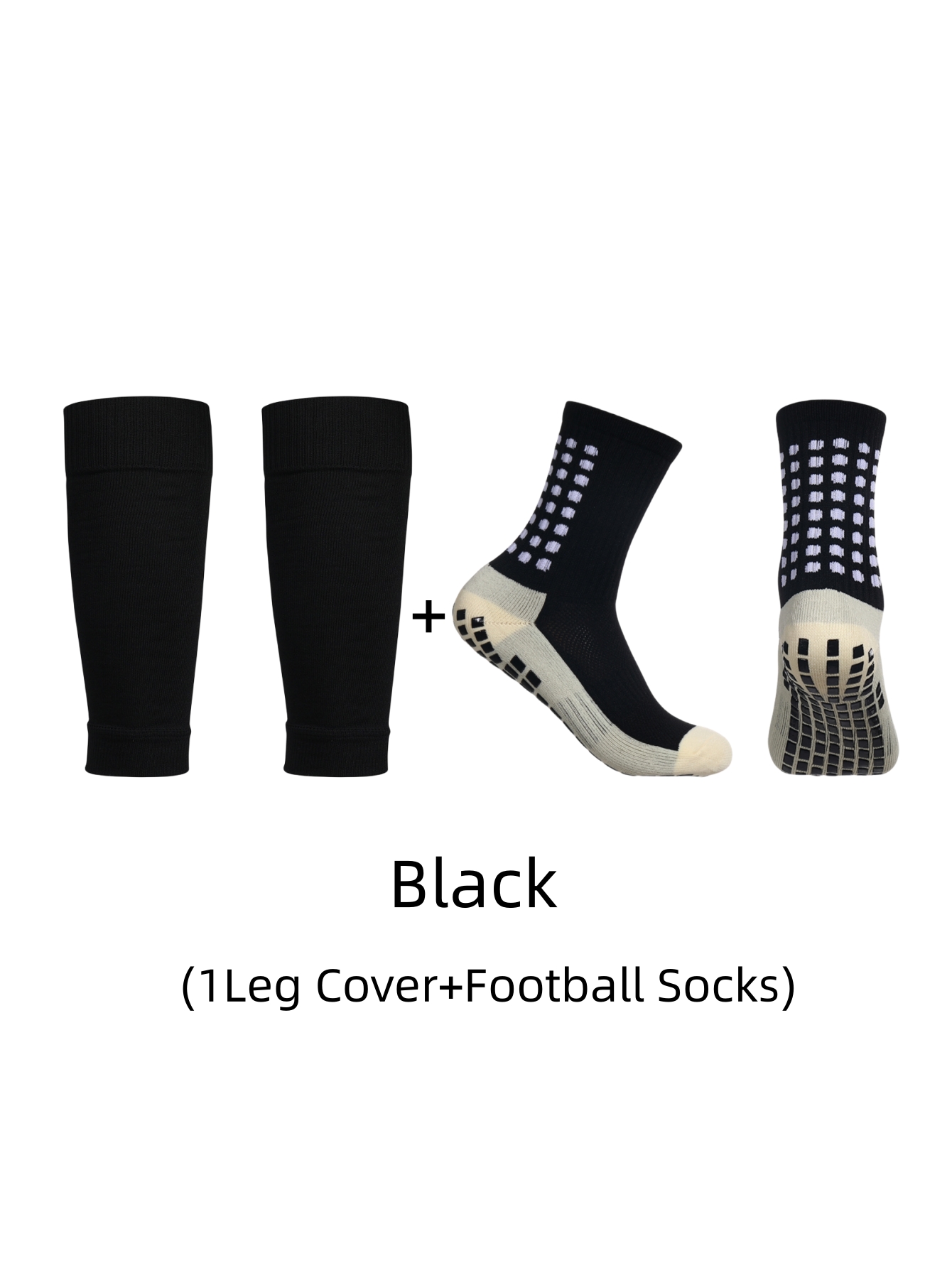 Anti Blister Sock - 1 Paar klassische Anti-Rutsch-Fußballsocken mit Klebepunkt