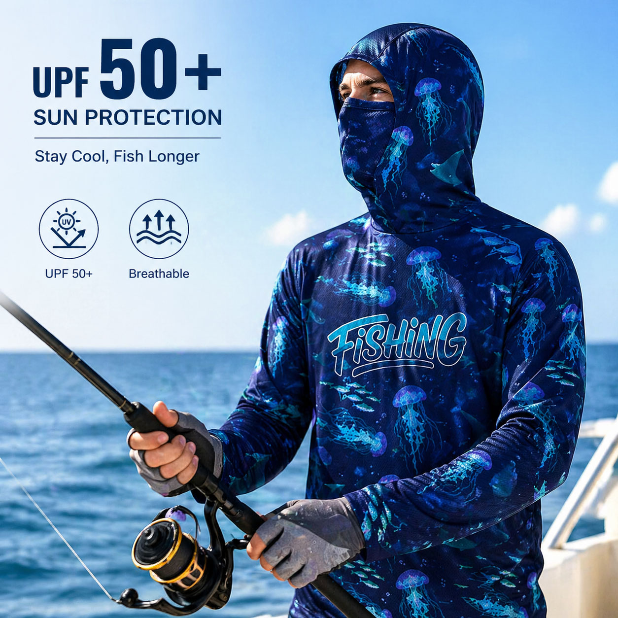 Angler-Hoodie, Reitoberteil, U – Running Gear Outdoor Bewertung und Preis